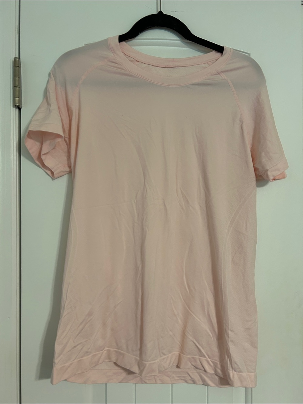 Amazon Women's Short Sleeve Crew Tee and Athletic Short Set in Light Pink